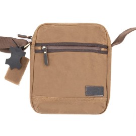 SMALL STONE WASH FABRIC BAG TRPO453 WITH ZIPPER OVER AND...